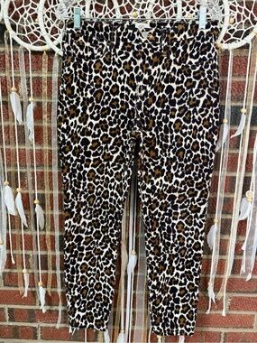 J. Crew Leopard Print Skinny Jeans in Black/White/Brown Women’s 28p
